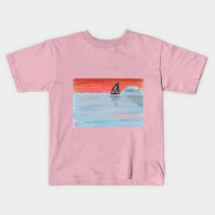 Out at Sea Kids T-Shirt